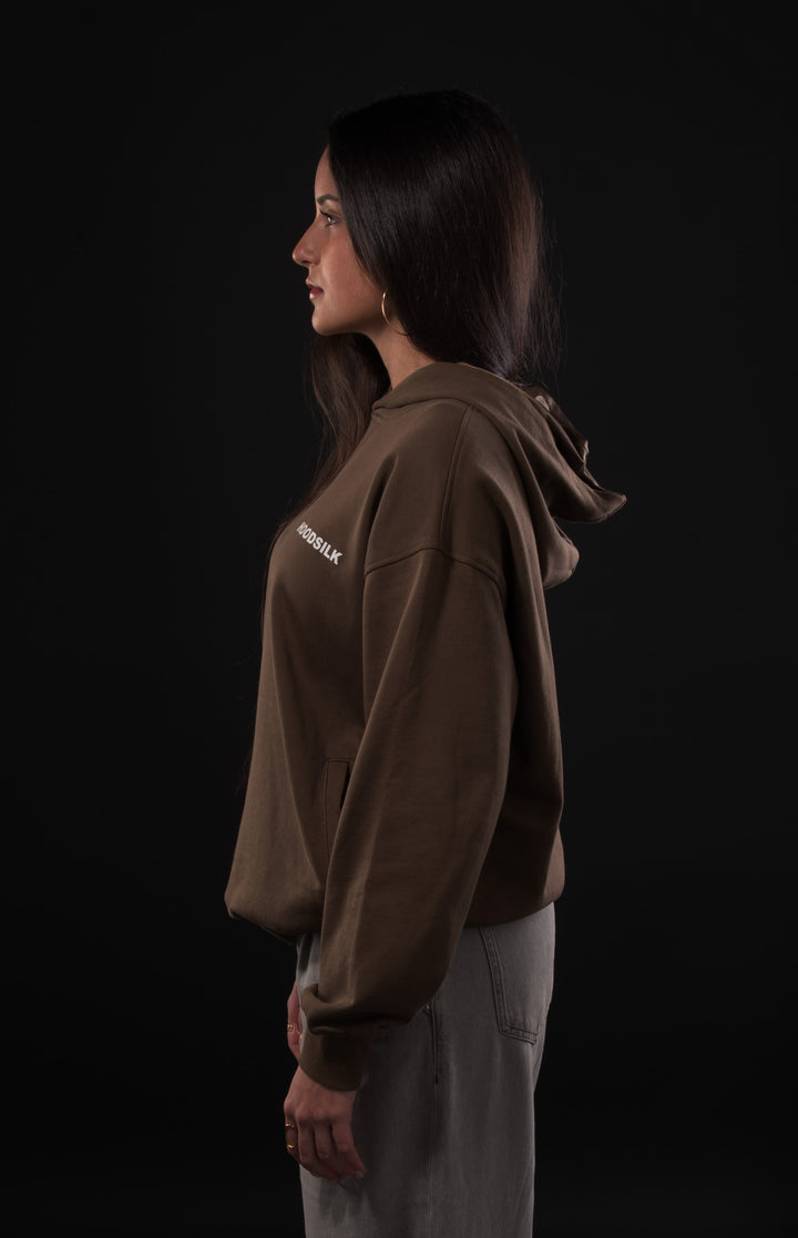 Brown oversized hoodie